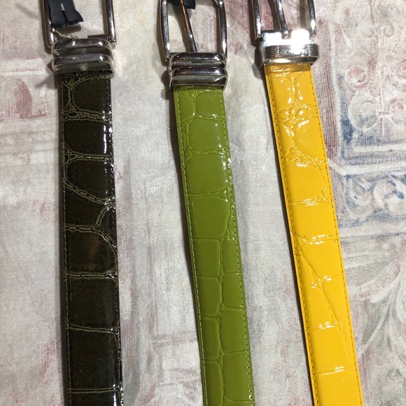 Men’s Leather Belts Bundle of 3 Size 42 - Picture 2 of 7